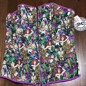 Corset DC COMICS Villains COSPLAY Cartoon TV Movie Retro BUSTIER XL COSTUME